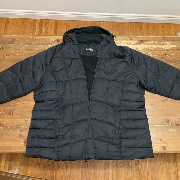 Black Puffer Winter Jacket Size Women's Plus 4X - Picture 5 of 10